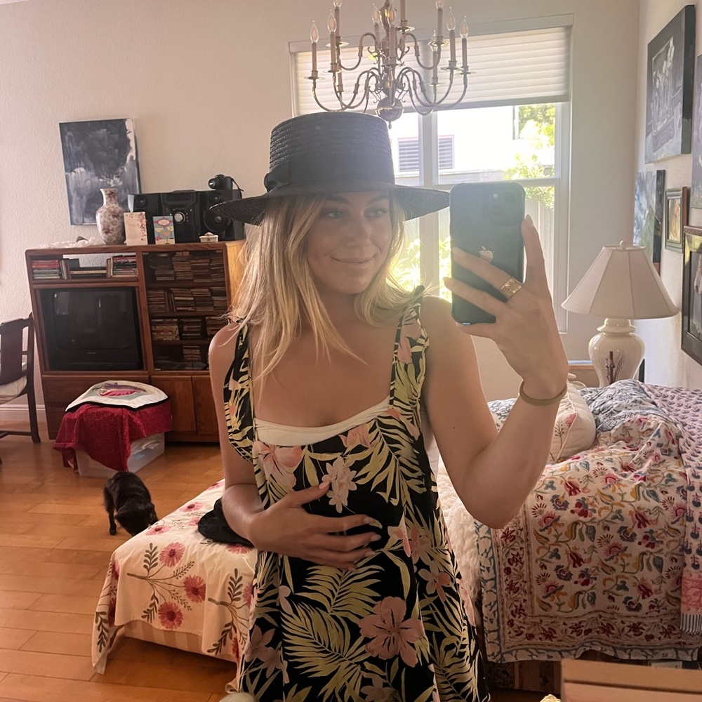 Lack of Color Black Straw hat